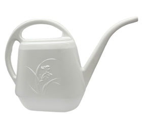 TTAOE GN Watering Can in white, half-gallon capacity for small gardens.