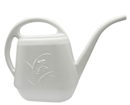TTAOE GN Watering Can in white, half-gallon capacity for small gardens.