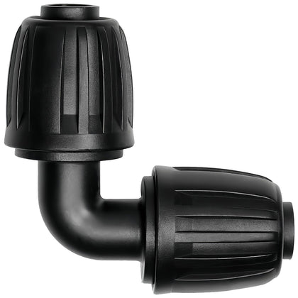 TTioDri 1/2-inch elbow connector pack enables quick drip system setup and layout.