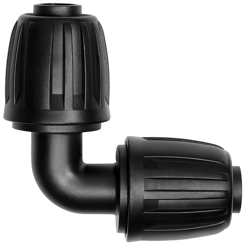 TTioDri 1/2-inch elbow connector pack enables quick drip system setup and layout.