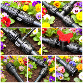 TTioDri elbows for turning corners in garden irrigation lines