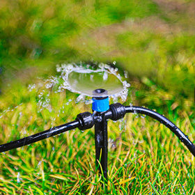TTioDri adjustable-flow emitter enables customizable spray distance.