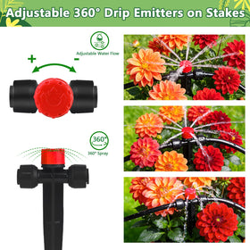 TTioDri adjustable flow controls spray diameter up to 10 feet.