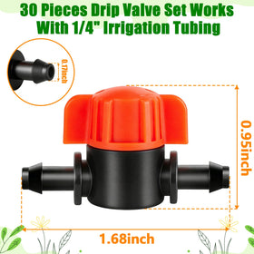 TTioDri barbed ends ensure leak-proof connections with quarter-inch tubing.
