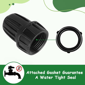 TTioDri barbed fitting grips tubing firmly for leak-proof drip lines