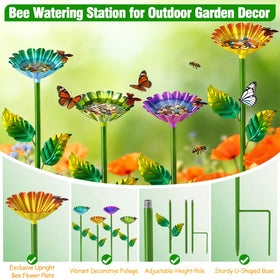 TTioDri bee watering station assembly step demonstrates tool-free setup