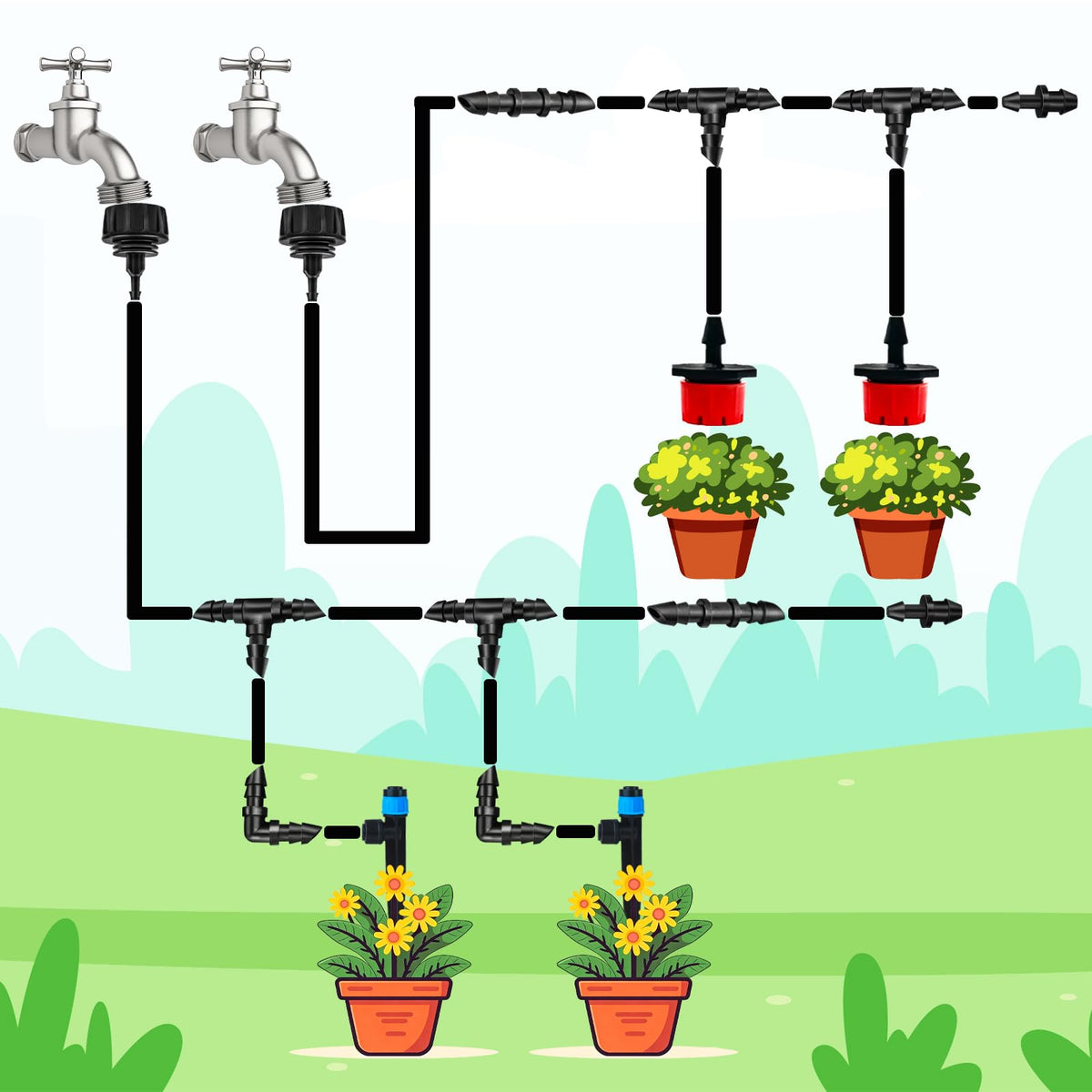 TTioDri easy assembly with warming tips for tubings and couplers