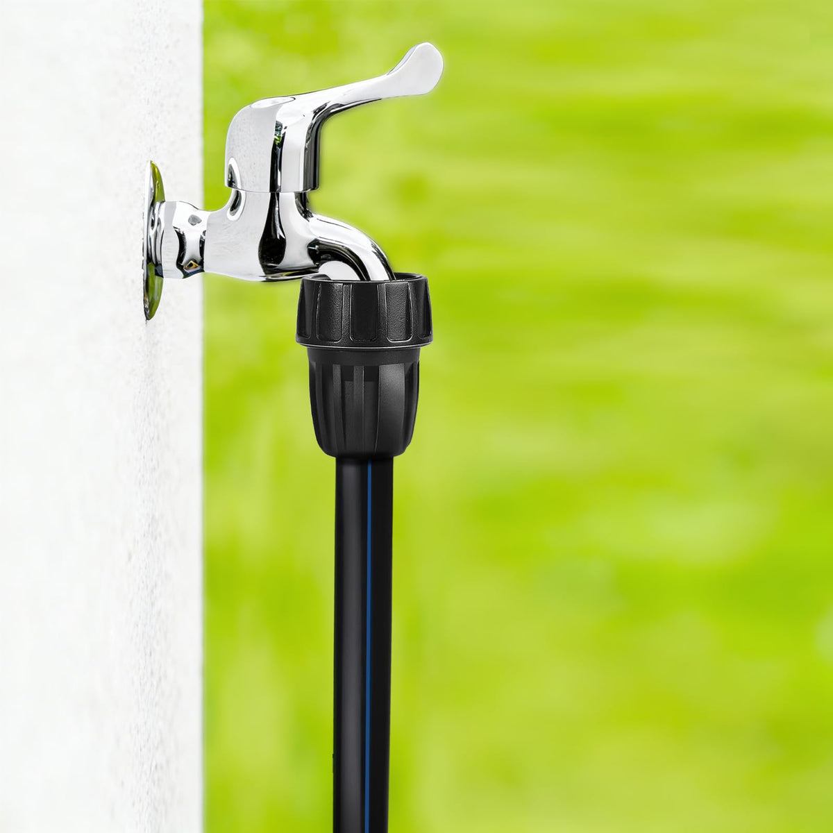 TTioDri hose-to-tubing conversion connector ready for patios and gardens