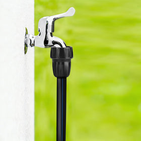 TTioDri hose-to-tubing conversion connector ready for patios and gardens