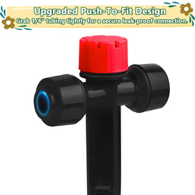 TTioDri leak-free micro sprayer ensures steady water distribution.