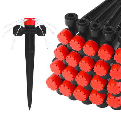 TTioDri push-to-fit emitter with 360° spray for precise lawn irrigation.