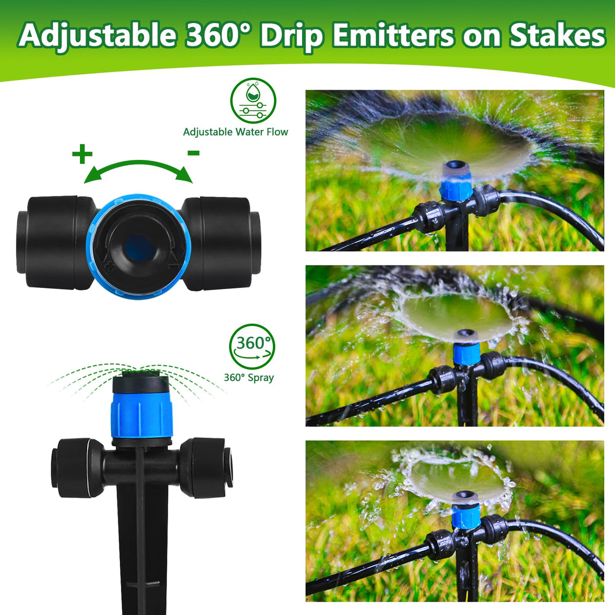 TTioDri quarter-inch tubing emitter for universal irrigation.
