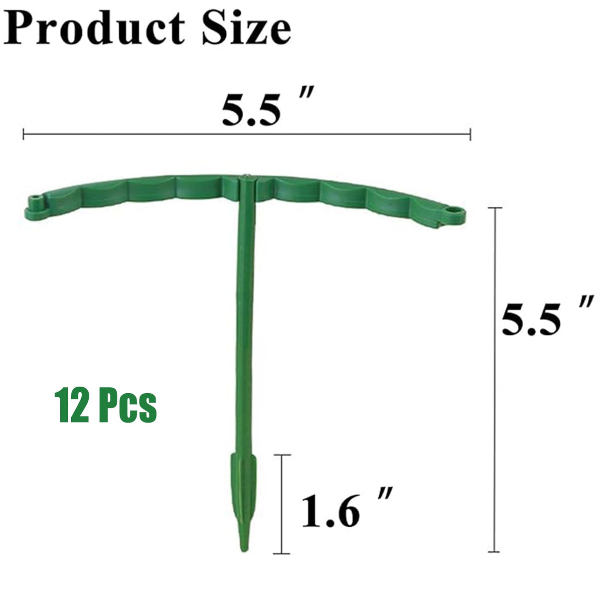 TTOVIA plastic cage holder for small plants protects stems in wind.