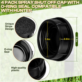 TTQ cap for PROS-06 reduces evaporation by sealing idle nozzles