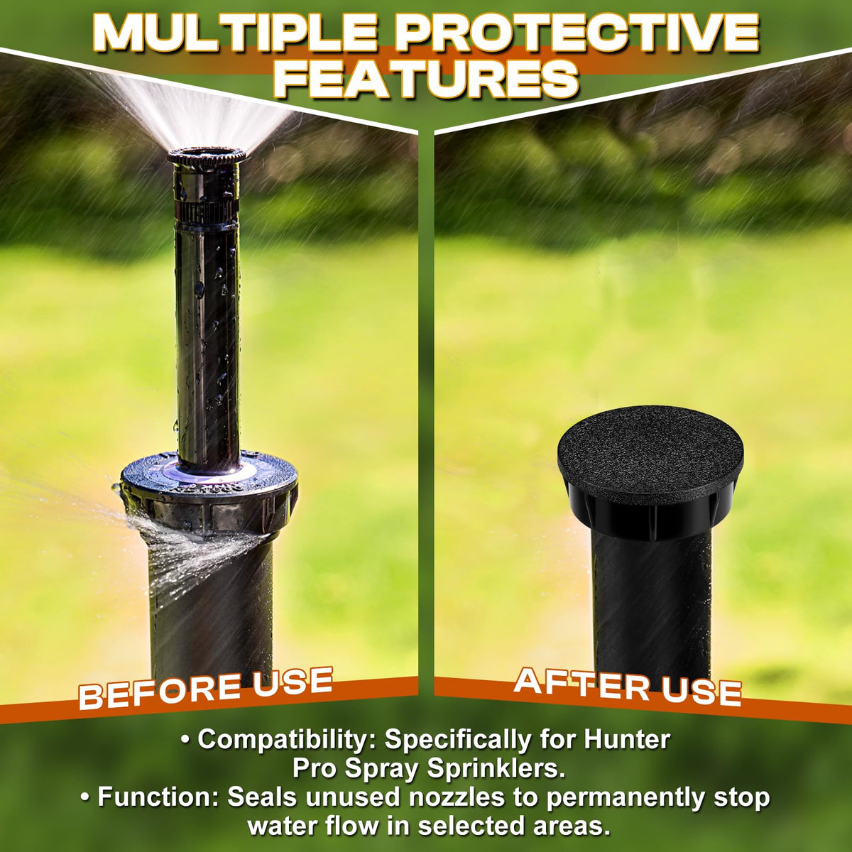 TTQ cap for PRS40 seals off nozzles and boosts water efficiency