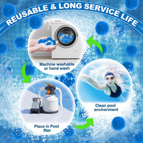 TTQ reusable polyester fiber media for clearer pool water.