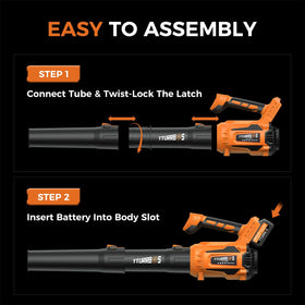 Tturrbos compact blower is portable and simple to carry between tasks.