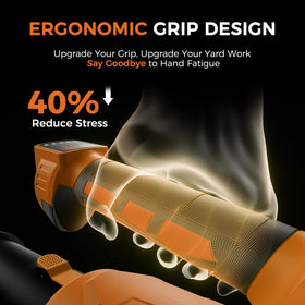 Tturrbos ergonomic grip reduces hand fatigue during long cleaning sessions.