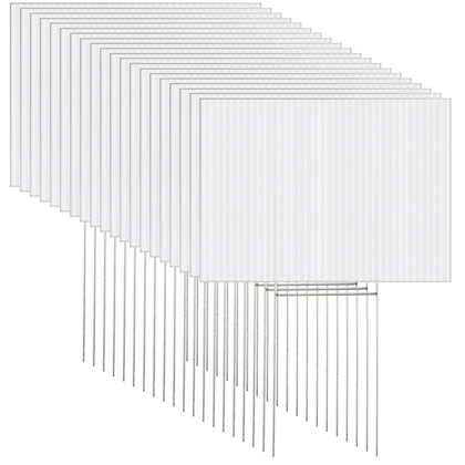 Tuanse blank yard signs 16x12 inches for versatile outdoor messaging.