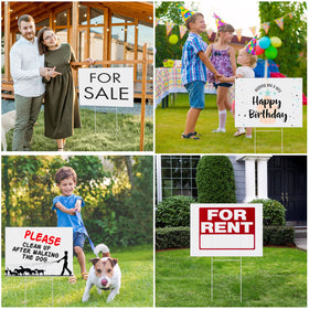 Tuanse multipurpose yard sign set suitable for garage sales and events.