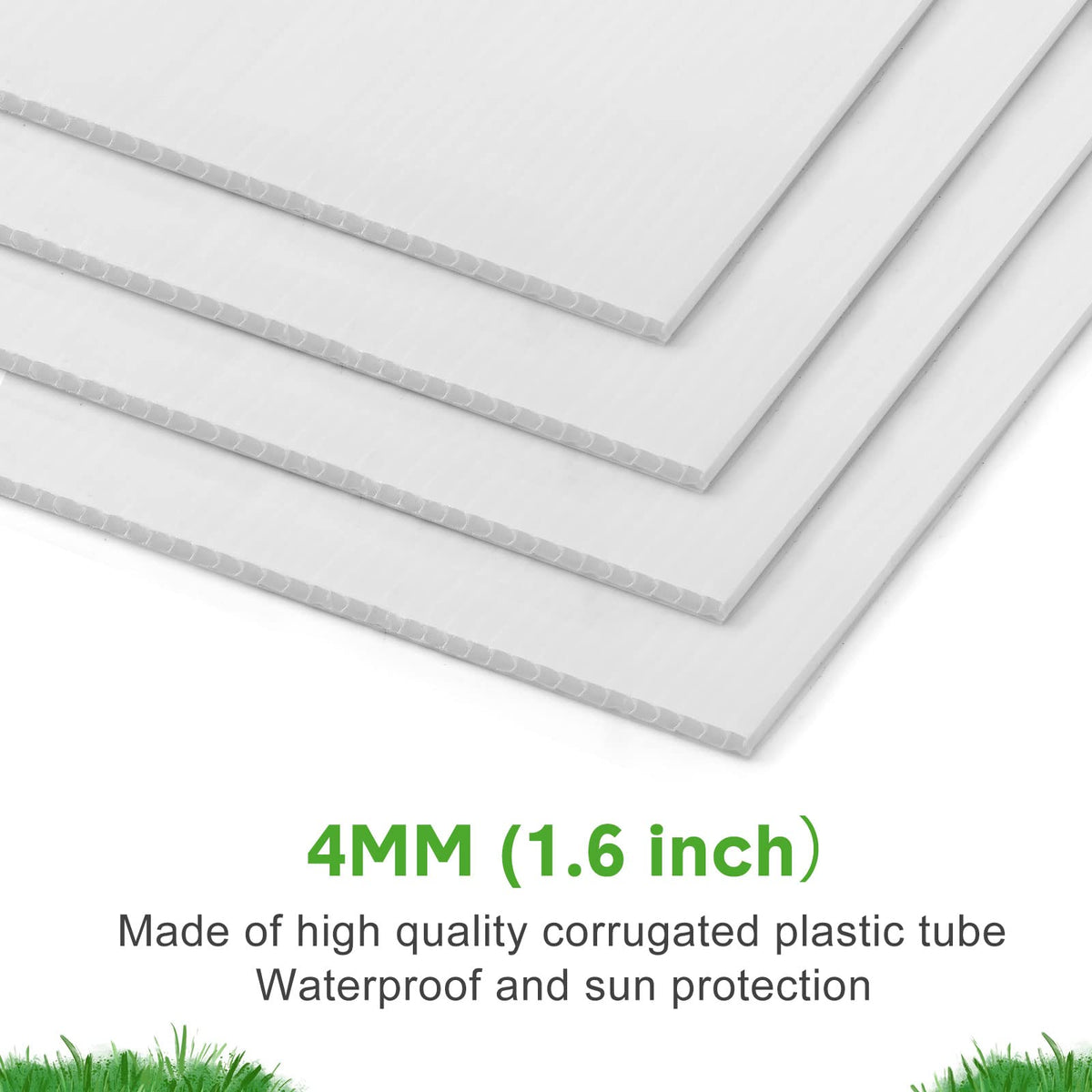 Tuanse weather-resistant corrugated plastic sign ready for outdoors.