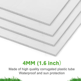 Tuanse weather-resistant corrugated plastic sign ready for outdoors.