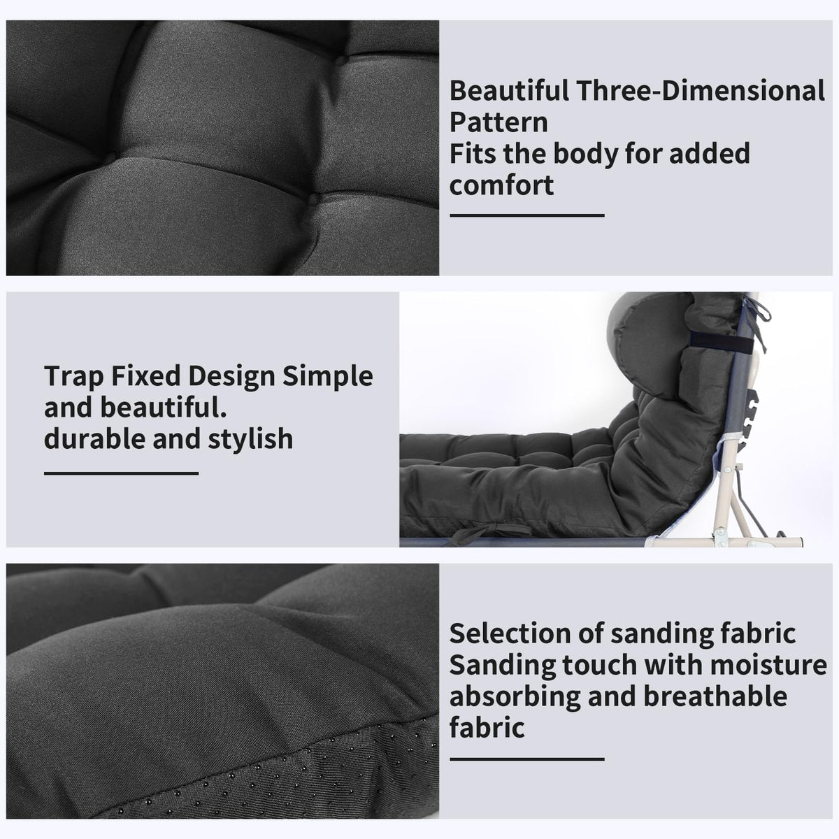 Tudomro cushion displaying concave and convex padding for ergonomic support.
