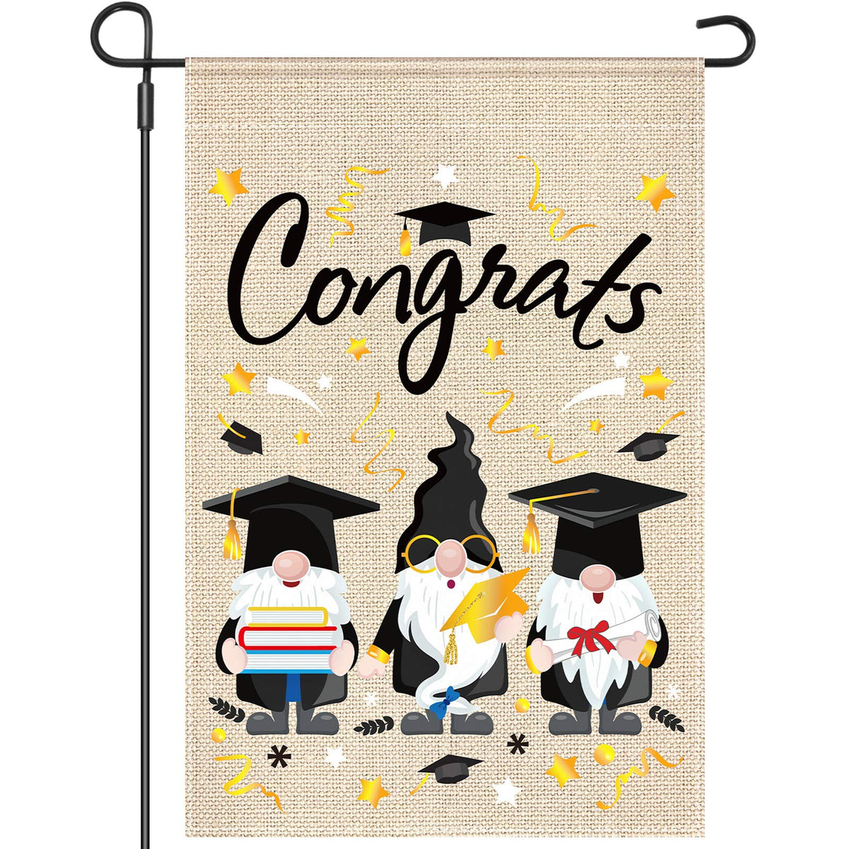 Tudomro congrats graduation garden flag, vibrant outdoor yard decor