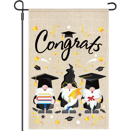 Tudomro congrats graduation garden flag, vibrant outdoor yard decor