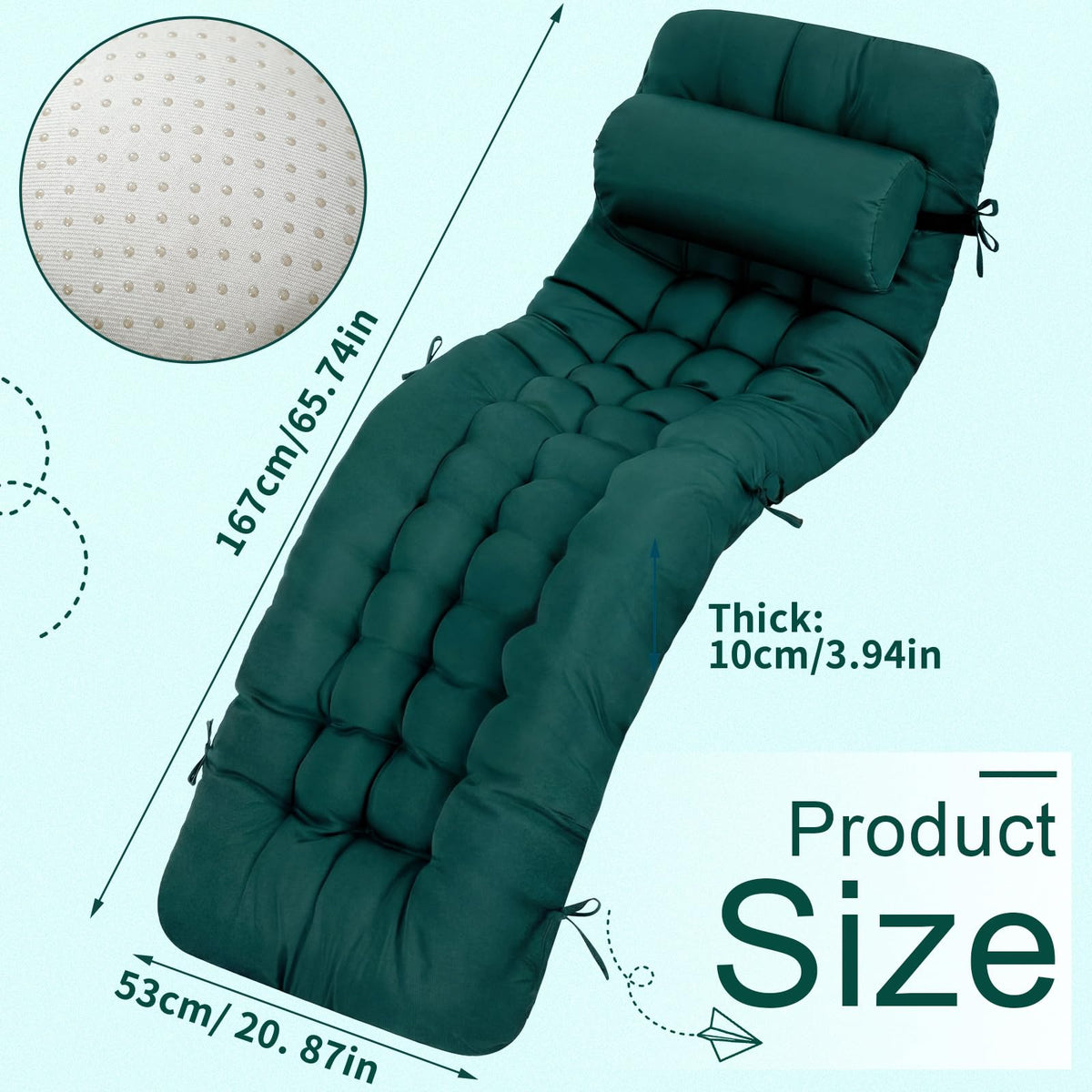 Tudomro durable polyester exterior withstands outdoor conditions while remaining comfortable.