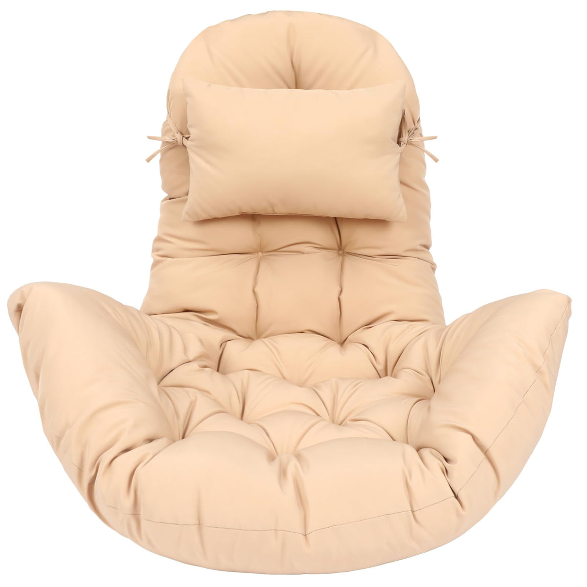 Tudomro egg chair cushion beige 51x37 inch for outdoor lounging and comfort
