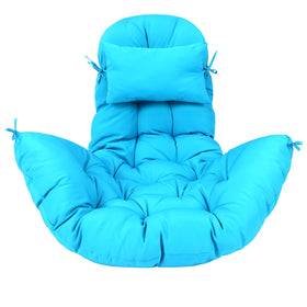 Tudomro egg chair cushion blue close-up shows soft, breathable fabric for comfort