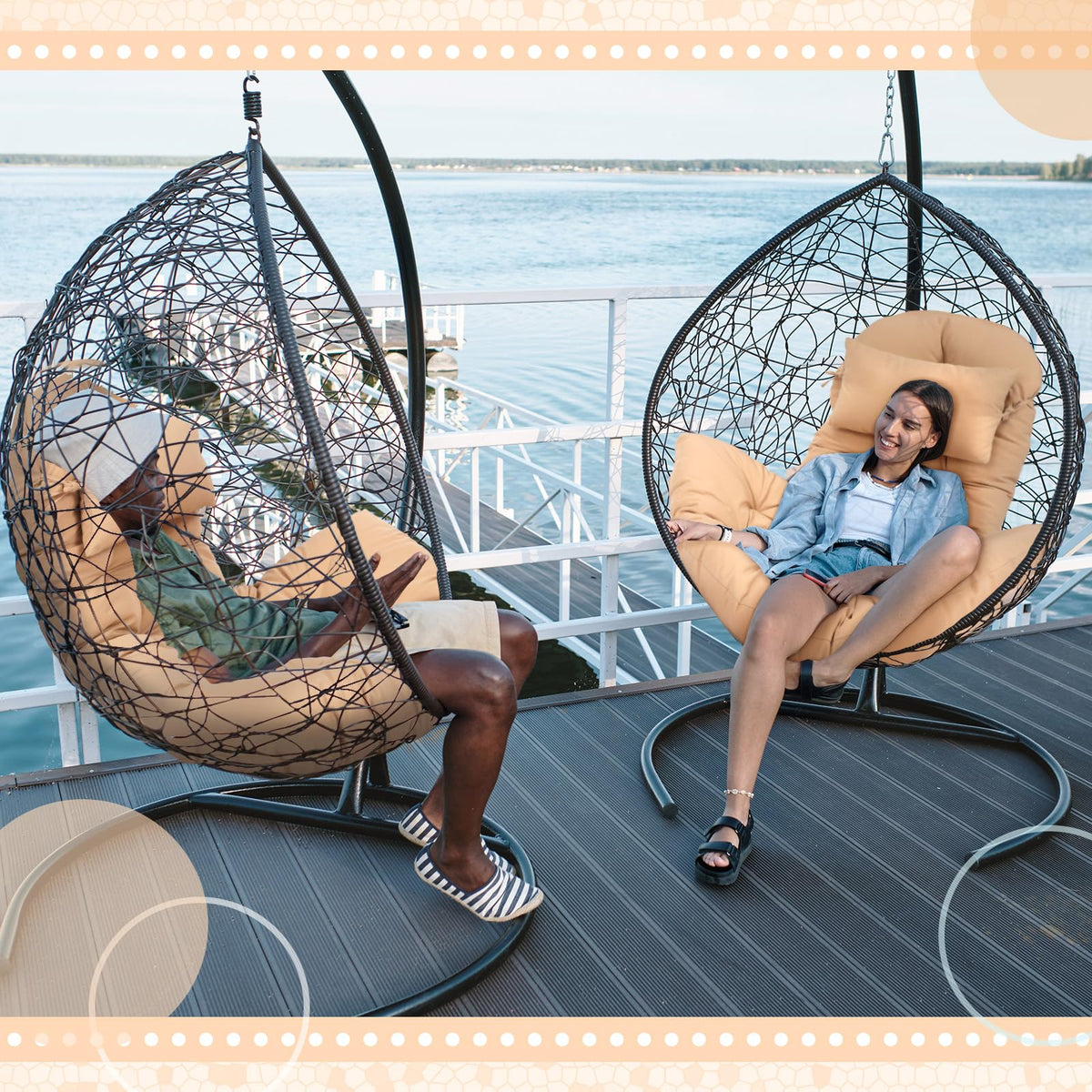 Tudomro egg chair cushion suitable for indoor and outdoor use