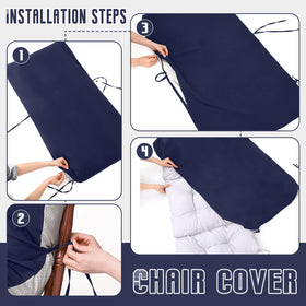 Tudomro fade-resistant waterproof fabric chair cover extends outdoor furniture life.
