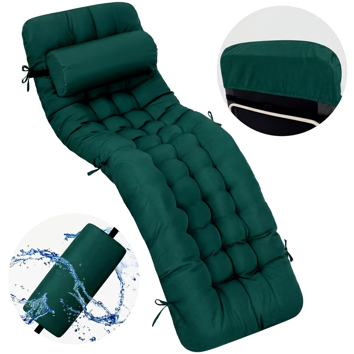 Tudomro nonslip surface helps stabilize cushions on patio furniture.