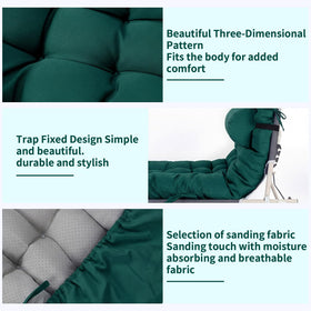 Tudomro outdoor chaise cushion headrest pillow offering neck support on sunny lounges.