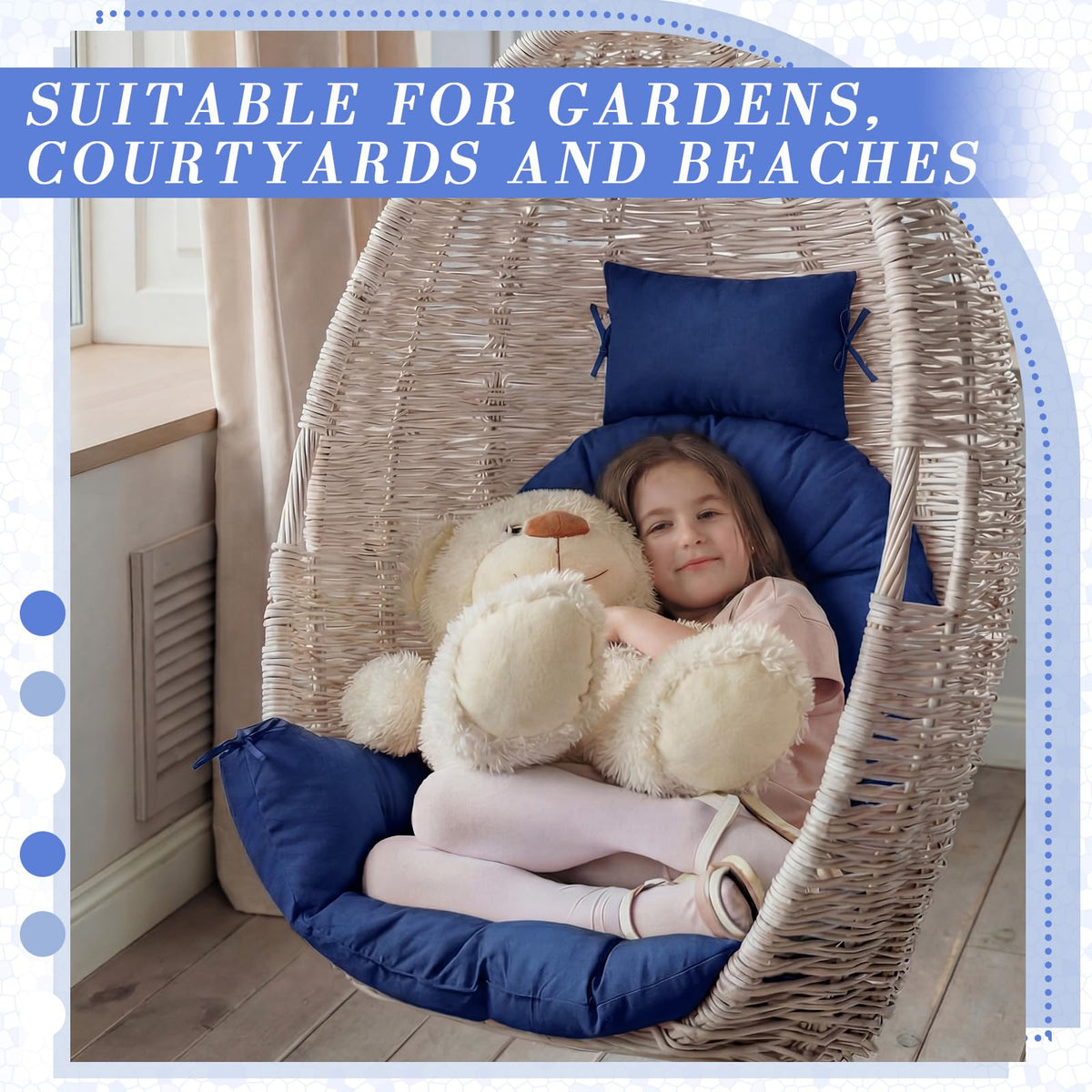 Tudomro versatile cushion suitable for indoor and outdoor lounging.