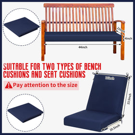Tudomro patio slipcovers with adjustable straps keep cushions securely in place.