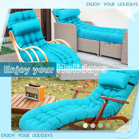Tudomro peacock blue cushion adds stylish, weather-ready seating