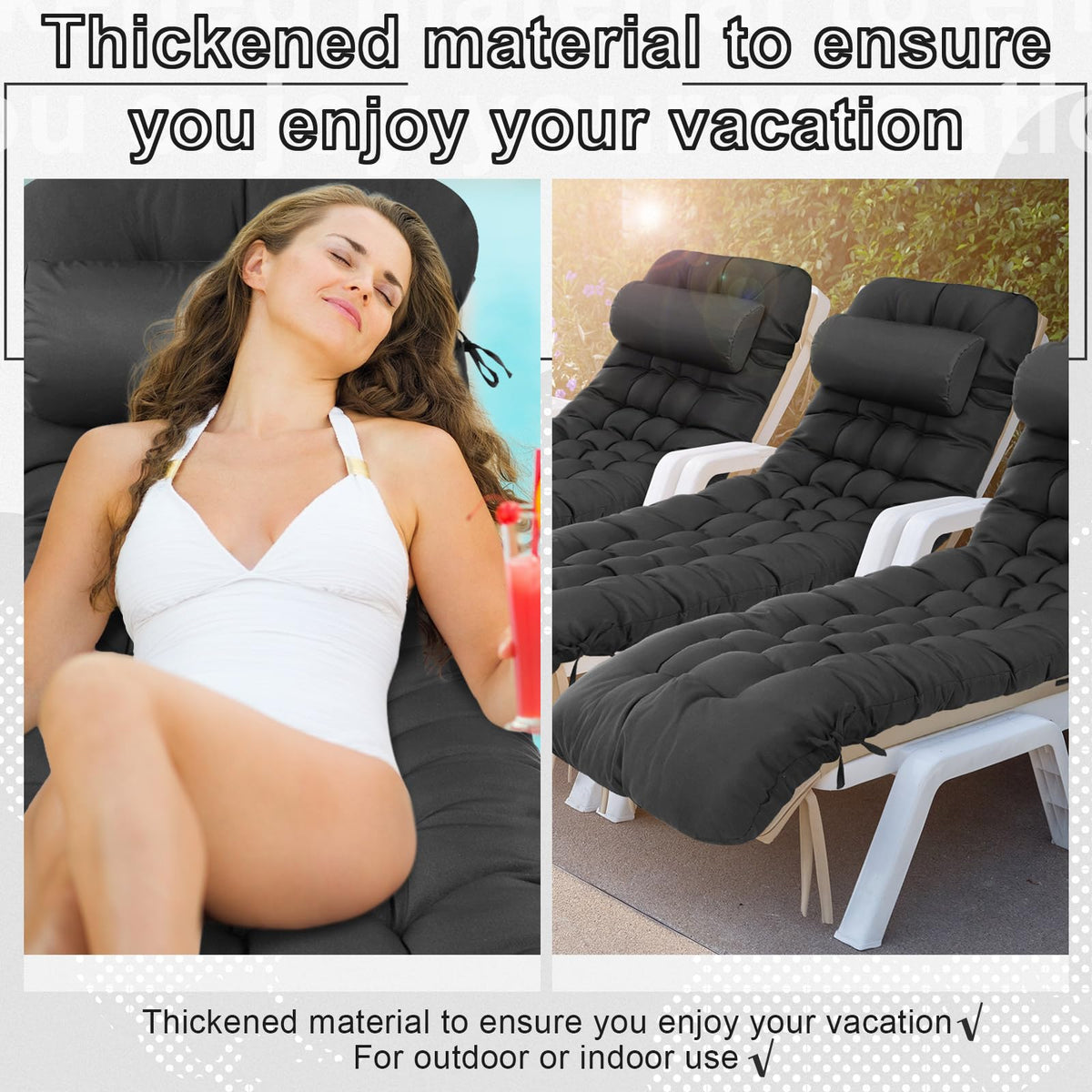 Tudomro waterproof, fade-resistant cushion protecting outdoor seating from sun and rain.
