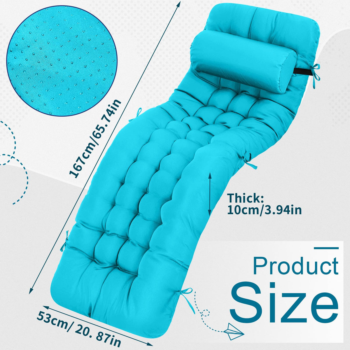 Tudomro waterproof outdoor cushion keeps seating dry during rain