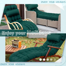 Tudomro wide 66-inch cushion fits most lounge chairs.