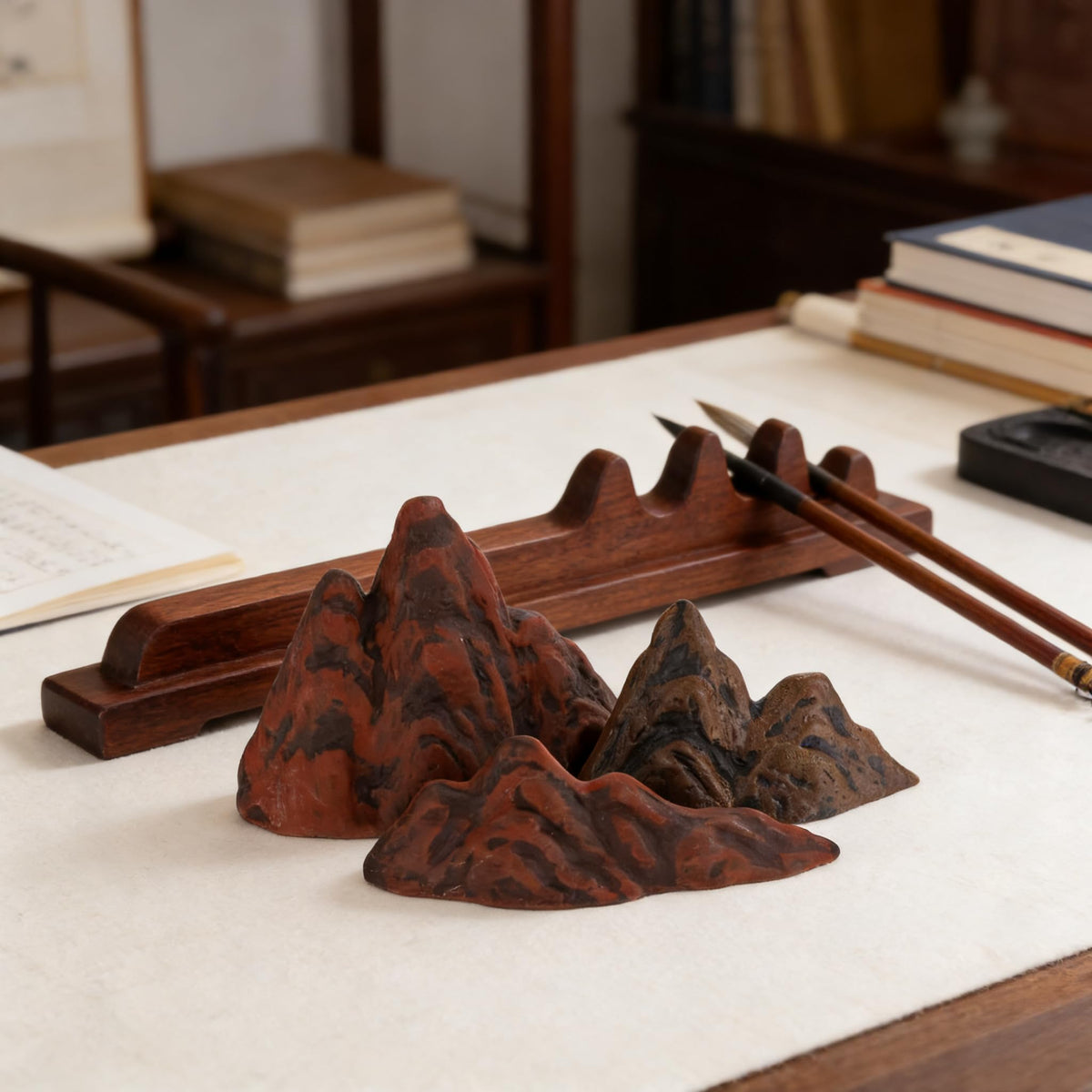 TUESMEILL miniature mountain centerpiece offers a striking display for events or meals.
