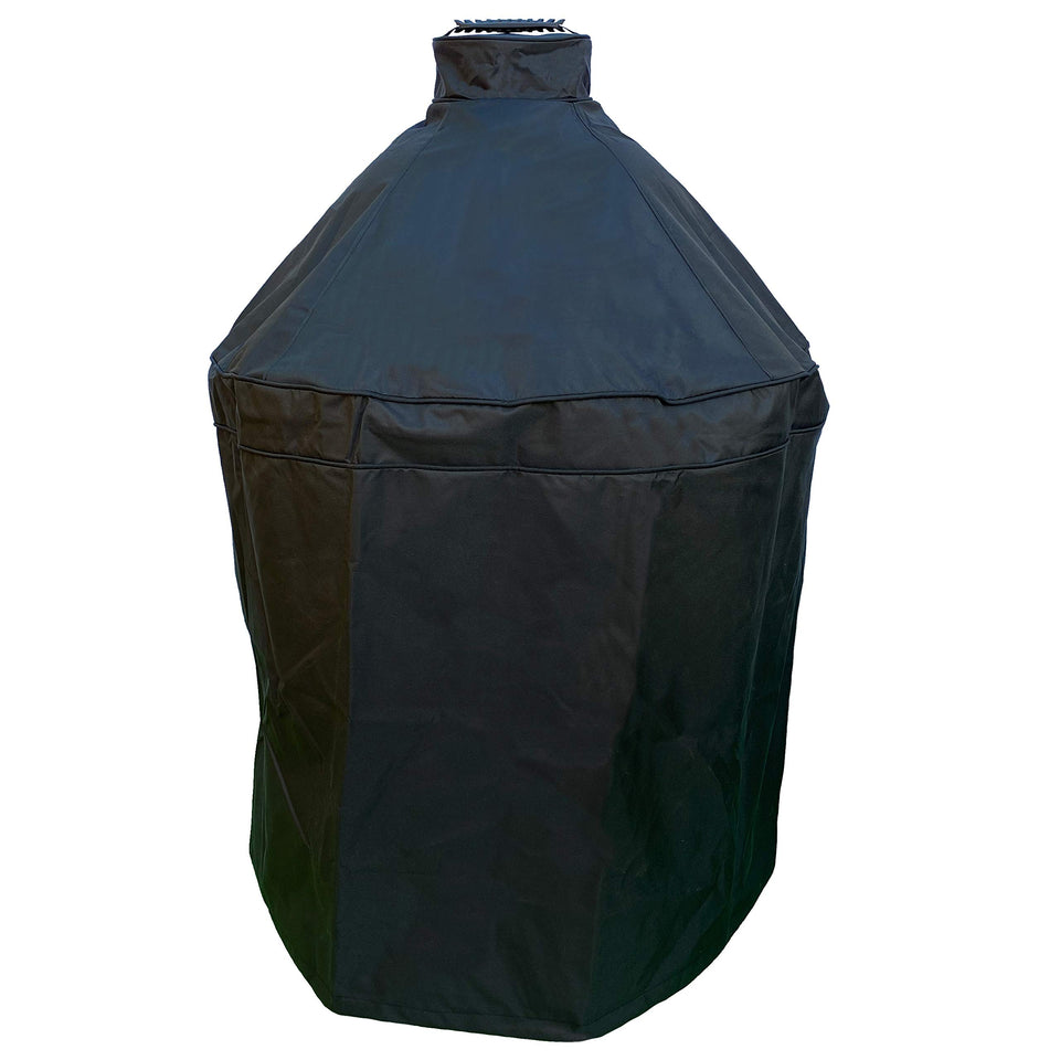 TUFFDURA grill cover on Big Green Egg 35-5 diameter protects against rain and sun
