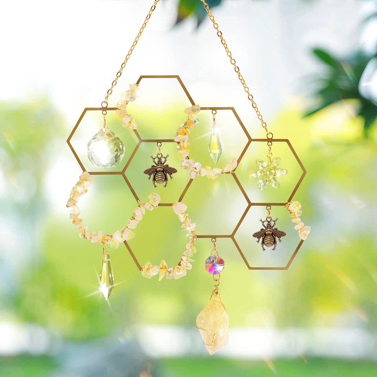 Tuitessine hanging chain ensures durable display for indoor and outdoor use.