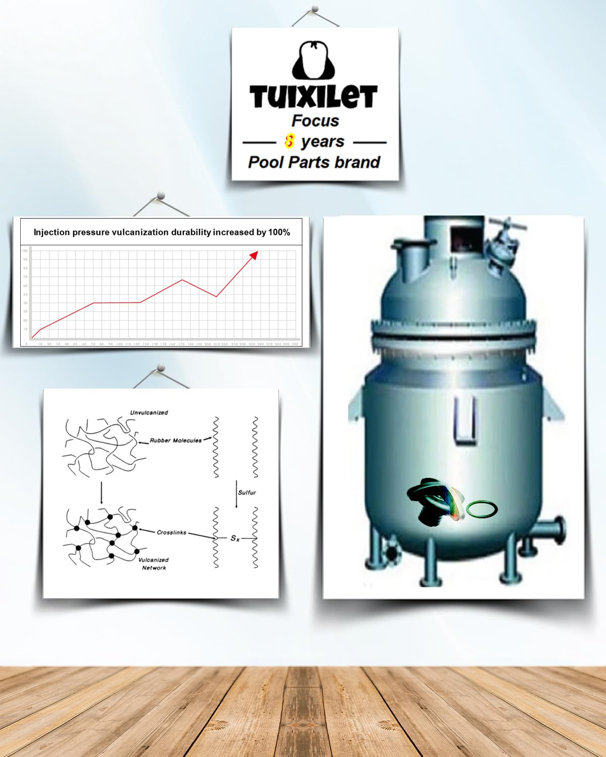 Tuixilet replacement kit simplifies maintenance with clear, concise component design.