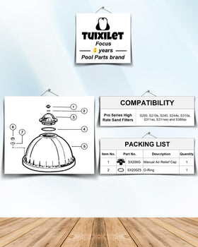 Tuixilet SX200Z5 cap O-ring provides a reliable seal for steady pool filtration.