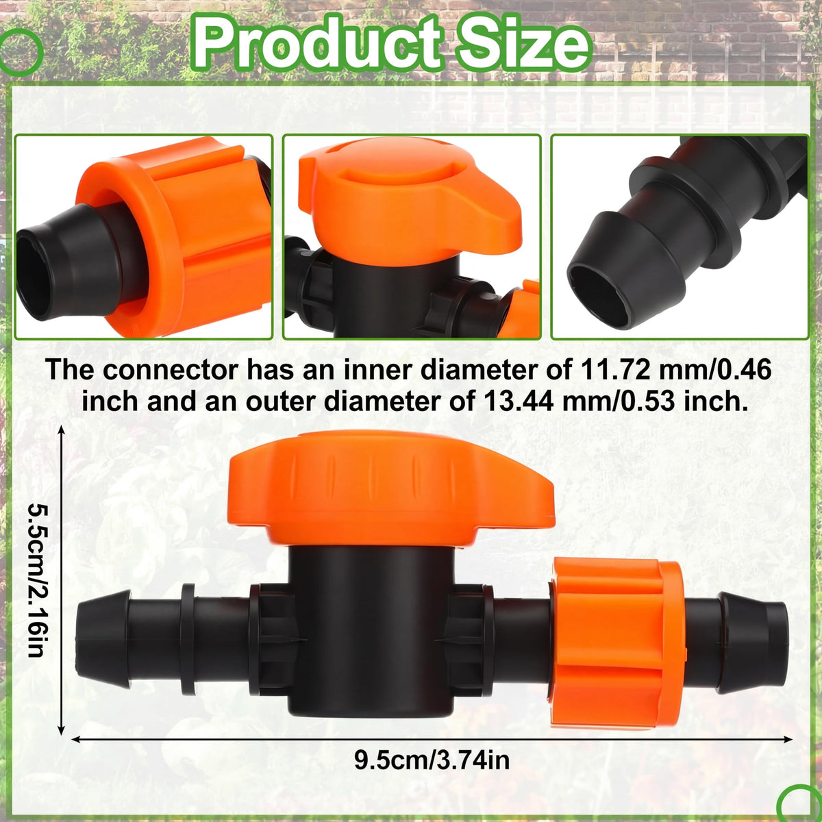 Tujoe 5-8 inch universal irrigation valve fittings ensure secure leak-free connections