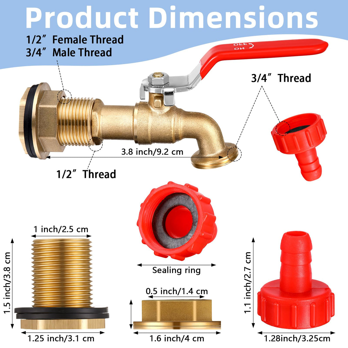Tujoe brass spigot bulkhead fitting for secure connections