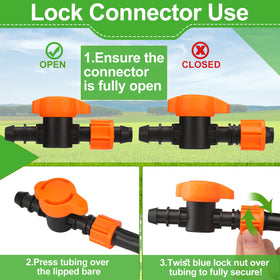 Tujoe UV-resistant plastic irrigation parts withstand weather for long-term use